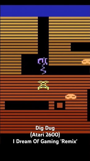 Dig Dug (Atari 2600). I Dream Of Gaming 'Remix' #digdug #atari2600 #remix