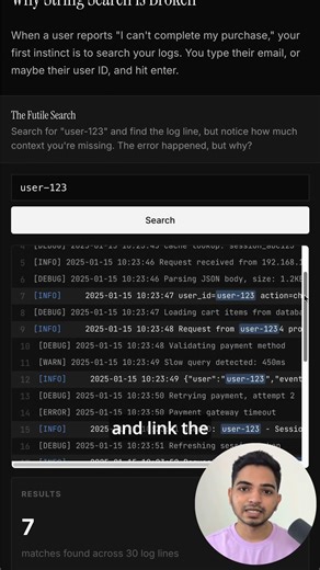Debugging with 1 log vs 10 logs