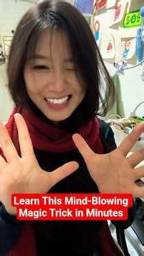 Learn This Mind-Blowing Magic Trick in Minutes 🔥 #magictrick
