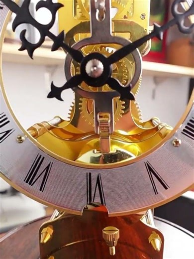 Polaris Mechanical Chiming Metal Clock