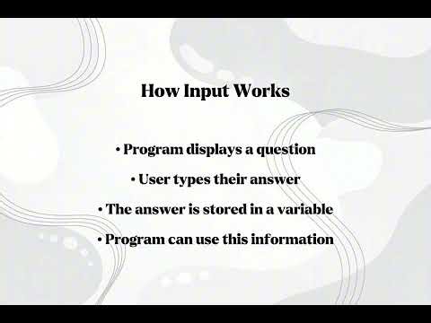 Input And Output in Python