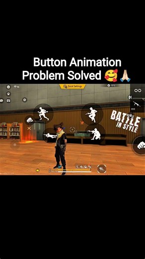 Problem Solved Button Animation 🥰🙏🏻 #shorts #freefire #buttonanimation