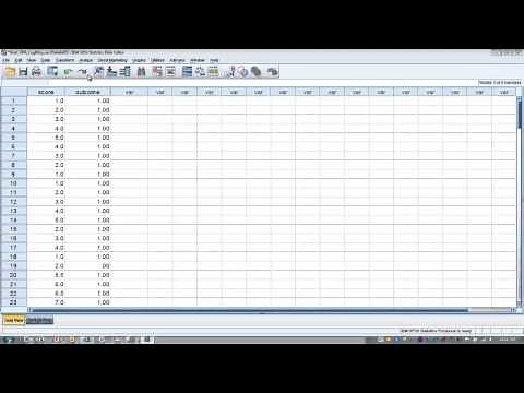 How to Use SPSS- Receiver Operating Characteristics (ROC) Curve Part 1