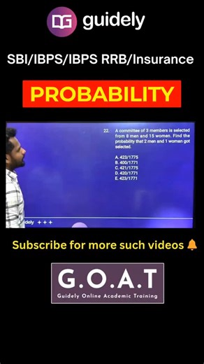 GOAT for Bank Exams on Instagram: "Probability | Quantitative Aptitude | in Tamil #ibps #bankexam #guidely"