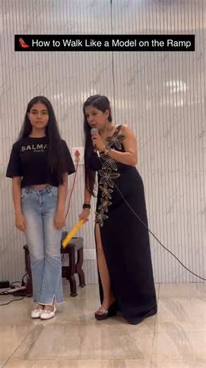 Anshi sharma Casting on Instagram: "To master a confident and graceful ramp walk like a professional model, follow these essential steps: 👠 How to Walk Like a Model on the Ramp 1. Maintain Strong Posture Stand tall with your shoulders back and chest slightly forward. Align your head and neck with your spine, keeping your chin level. Engage your core to support your posture and balance. 2. Perfect Your Stride Place one foot directly in front of the other, creating a straight line. Take long, con