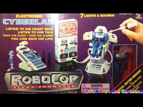 RoboCop Alpha Commando Cyberlab Toy Island Commercial Retro Toys and Cartoons