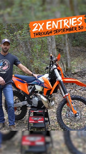 ️ ퟐ퐗 퐄퐍퐓퐑퐈퐄퐒 퐋퐈퐕퐄 퐍퐎퐖 ️ For a limited time, every order = double the chances in the DBC September Sweepstakes.  2022 KTM 250 XC-W (new, upgraded, ready to rip)  $7,000 prize pool for 10 more winners That’s over $15,000 total in prizes split across 11 lucky riders! Closes Sept 30 – throttle in and stack your odds today.  | Dirt Bike Channel | Facebook