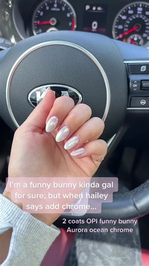 Funny Bunny Chrome Nails - Nail Art Tutorial