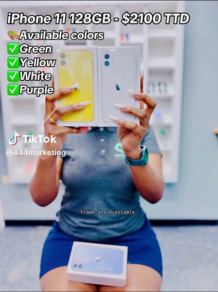 🎉iPHONE 11 128GB 💵 PRICE : 💲2 1 0 0 . 0 0 TTD ✅ OPEN THE BOX YOURSELF ✅ FACE ID ✅ BATTERY HEALTH 100% ✅ iCLOUD UNLOCKED ✅ FACTORY UNLOCKED ✅ PHYSICAL ESIM ONLY ✅ TRADE INS ACCEPTED 💰PAYMENT METHODS : • LINX • CREDIT CARD • ONLINE TRANSFERS • CASH ☎️ CALL | WHATSAPP : (868) 481 - 4884 #iphone11 #apple #ios #fyp