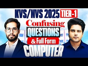 KVS/NVS 2025 Tier 1 Computer Confusing Questions & Full Form by Sachin Academy live 12pm