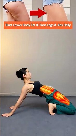 Sculpt Lean Legs and Even Abs at Home While Burning Lower Body Fat Quickly