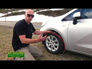 Ladder Snow Chain Fitting Demonstration
