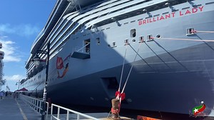 On December 03, Saint Kitts proudly welcomed the inaugural visit of the Brilliant Lady, one of three cruise ships docked at Port Zante on yet another bustling cruise day for the destination. A contingent of local tourism officials was invited aboard the vessel for a special plaque exchange ceremony, marking the start of what is expected to be a long and mutually beneficial partnership between Virgin Voyages and the destination of Saint Kitts. #VentureDeeper #VirginVoyages #BrilliantLady #SaintKi