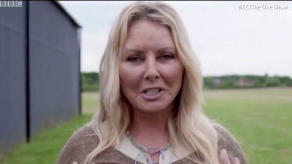 Carol Vorderman prepares to go extreme flying on The One Show