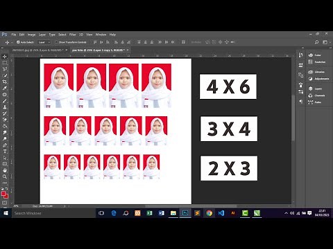 Cara Membuat Ukuran Pas Foto 4x6 dan 3x4 di Photoshop