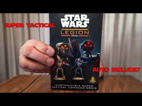 Star Wars Legion – Customizable Super Tactical Command Droid Unboxing - CIS Command Control
