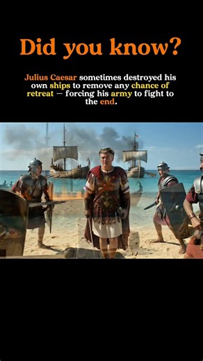Julius Caesar Burned His Own Ships to Force Victory