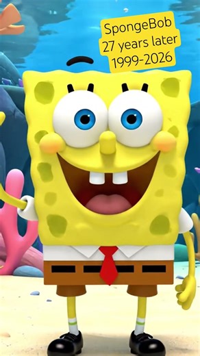 SpongeBob 27 years later 1999 - 2026 #nostalgia #childhood #nickelodeon #1990s