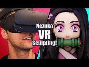 Sculpting Nezuko in Virtual Reality - 1 Hour Challenge! - Oculus Medium Sculpture Timelapse