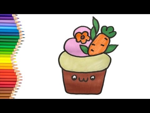 How to Draw a Cute Cupcake 🧁 | Easy Step-by-Step Drawing for Beginners