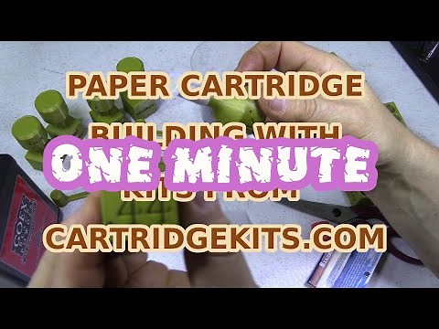 (ONE MINUTE) - How to Make Paper Cartridges - cartridgekits.com