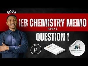 Physical Sciences Paper 2 | Question 1 | IEB Memo | Nov 2024