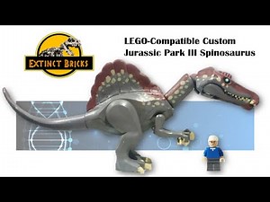SPINOSAURUS Jurassic Park III LEGO Compatible #LEGODinosaurs #LEGO #JurassicPark #JurassicWorld
