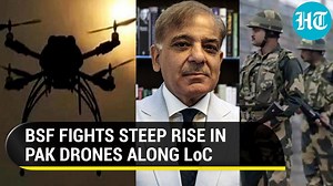 Pak drones 'bombard' LoC; BSF repels menace with border teams, depth patrols