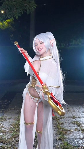 your anime girl👑 on Instagram: "Go to church😌✝️ #frieren #anime #animecosplay #fyp #cosplay"