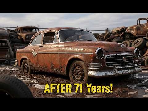 Abandoned 🔥1955 Chrysler C-300 - Will is Run again ? (ASMR Full Restoration)
