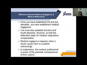 Difference between negligence & malpractice by medical Practitioners