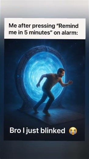 Me after snoozing once… suddenly it’s 3 hours later 😭⏰ #Relatable #Meme #FunnyShorts