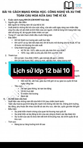 lý thuyết lịch sử lớp 12 bài 10 #lop12 #lichsu12 #thptquocgia2024 #tailieuhoctap