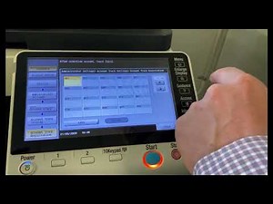 How to Add New Account to Konica Minolta bizhub