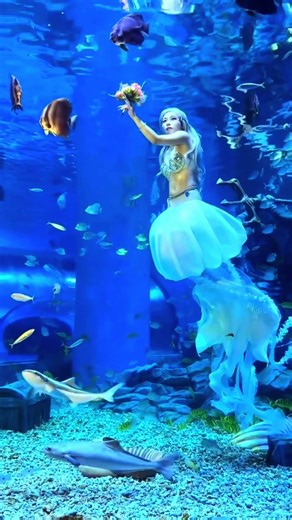 “Kids Reaction to Real Mermaid 🥺❤️”#trending #viralvideo #sjorts