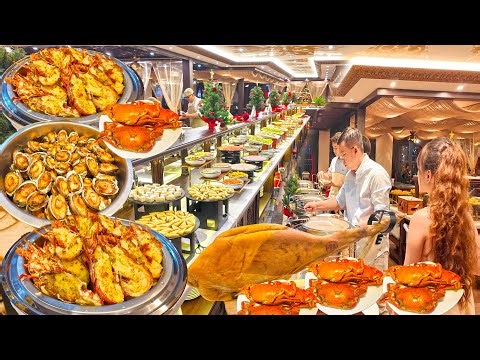 Cho.áng Với Buffet Tôm Hùm, Bào Ngư Đẳng Cấp 5 Sao Hơn 100 Món Trên Du Thuyền Đẹp Nhất Sông Sài Gòn