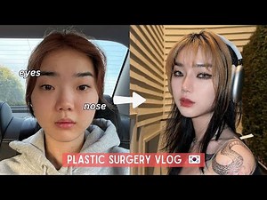 I got PLASTIC SURGERY IN KOREA! (Eye Revision + Rhinoplasty) | Recovery Vlog [KOR/ENG]