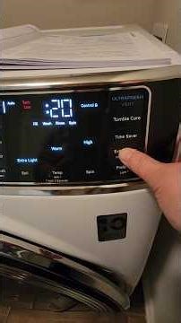 GE profile washer, unlocking the control lock.