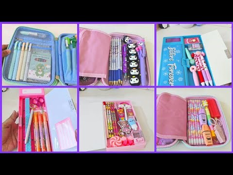 ASMR Filling jumbo mechanical pencil box with cute stationery ✨️ 💕 lot of new stationery items
