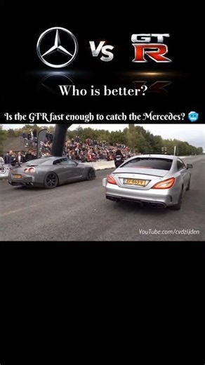 GTR R35 😶‍🌫️ vs Mercedes Benz CLS63 S AMG 👺