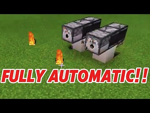 FULLY AUTOMATIC Fire Charge Cannon in Minecraft!