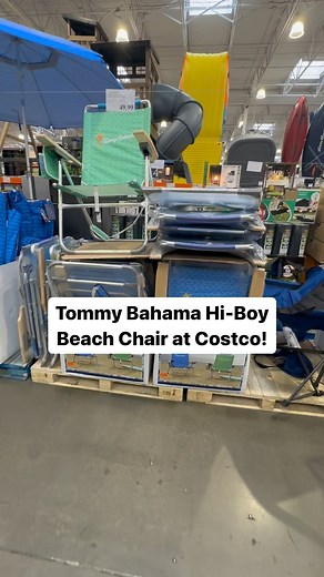 Tommy Bahama Hi-Boy Beach Chair at Costco! Has a convenient cup holder and strap for easy carrying. Comes in green or blue for $49.99 @tbahama #Costco #CostcoFindsCa #costcocanada #canada #CostcoBuys#costcodeals#costcowholesale#costcofindscanada #beachchair #highboy #tommybahama #beach | costcofindsca