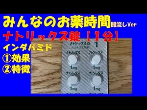 【一般の方向け】ナトリックス錠/インダパミド錠の解説【約１分で分かる】【みんなのお薬時間】【聞き流し】