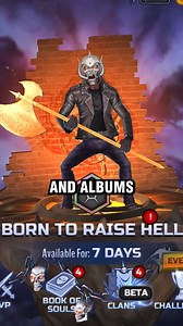 5.1K views · 241 reactions | New to Legacy of the Beast? Download now and unlock the ‘Born to Raise Hell’ dungeon in just under an hour play: https://go.onelink.me/moeS/ivgei7zf Simply complete our in-game tutorial and battle until you reach Rank 6! Once you hit Rank 6 you can enter the Time Rift to battle with Wasteland Eddie and Snaggletooth. Iron Maiden: Legacy of the Beast | Official Motörhead | Facebook