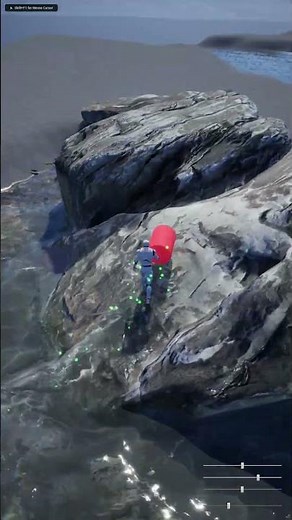 Mesh distance field repels Water, NinjaLIVE 2.0 pre-alpha #unrealengine #UE5 #fluidninja