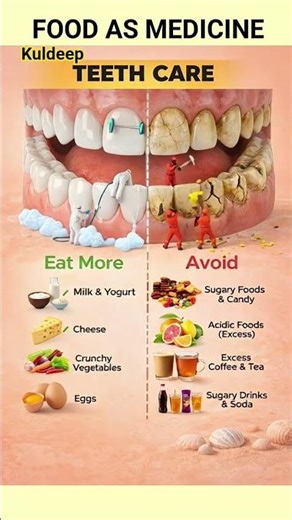 Best Foods for Strong Teeth | Teeth Care Diet | Foods Eat & Avoid