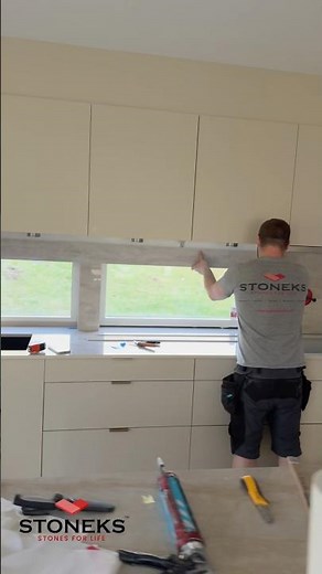 Wow, see how we transform a kitchen with the stunning Dekton Arga countertop ✨🏡 #dreamkitchen