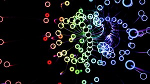 Neon Orbits Floating Balls VJ Loop