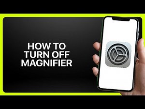 How To Turn Off Magnifier In iPhone Settings ! Tutorial