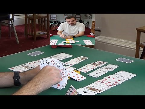 #84 ~ Full Bridge Game ~ Bidding & card play explained ~ 5 DIAMONDS ~ #43 SAYC American Bridge